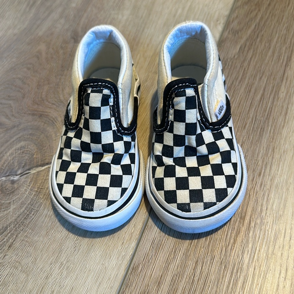 Baby/Toddler Checkered slip on VANS